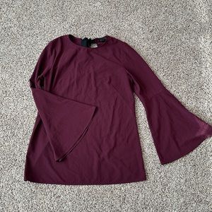 Halogen Bell Sleeve Top Versatile Tunic or Mini Dress